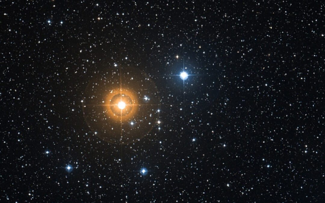 Image of the Delta 1 and 2 starfield in Lyra from simbad